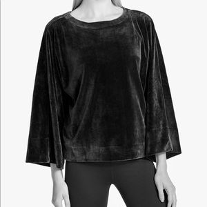 🖤NWT DKNY Sport Velour Kimono-Sleeve Top sz L🖤